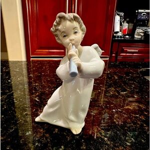 Lladro Angel With Flute